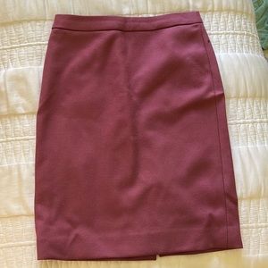J crew Double-serge wool pencil skirt / 4 / vintage wisteria